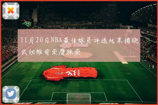 11月20日NBA最佳球员评选结果揭晓武切维奇荣膺殊荣